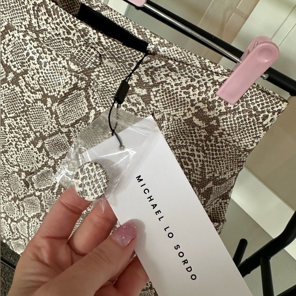 MICHAEL LO SORDO
Faux snake-effect leather mini skirt - Picture 3 of 5